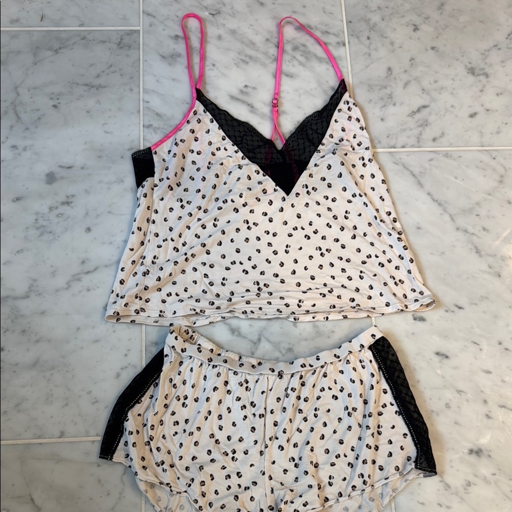 Victoria’s Secret leopard pajama set XS